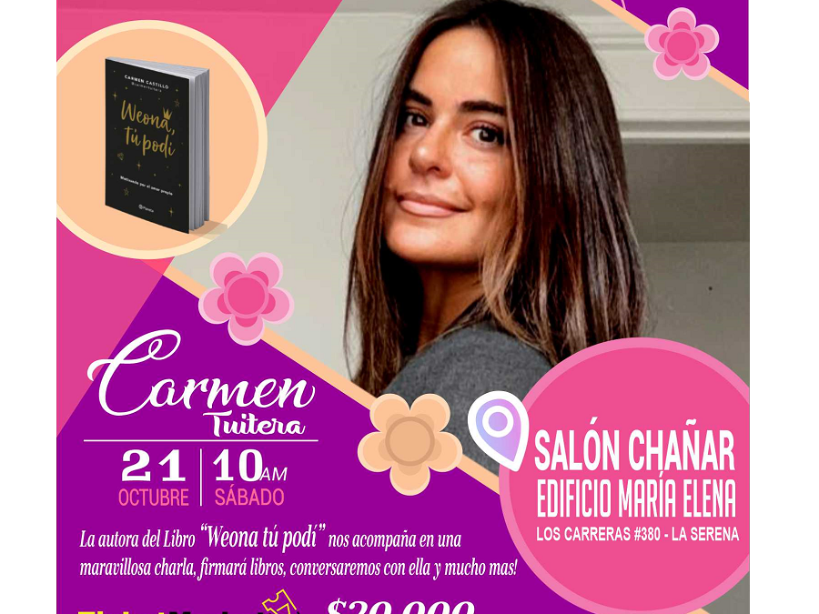 Charla motivacional Carmen tuitera en La Serena